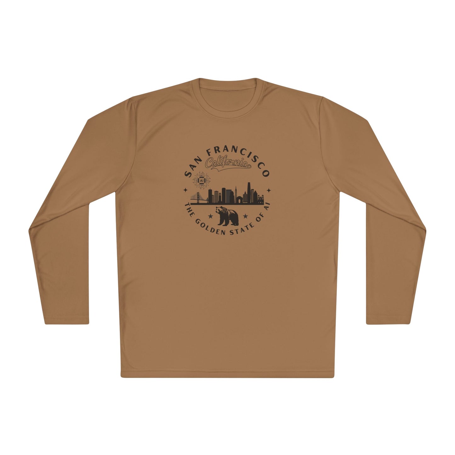 San Francisco CA The Golden State of AI - Unisex Long Sleeve Tee