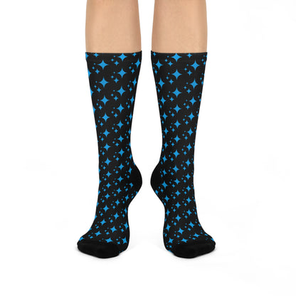 Crew Socks - Stylish Cushioned AI Star Symbol Design