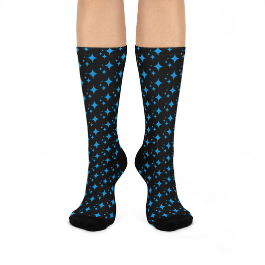 Crew Socks - Stylish Cushioned AI Star Symbol Design