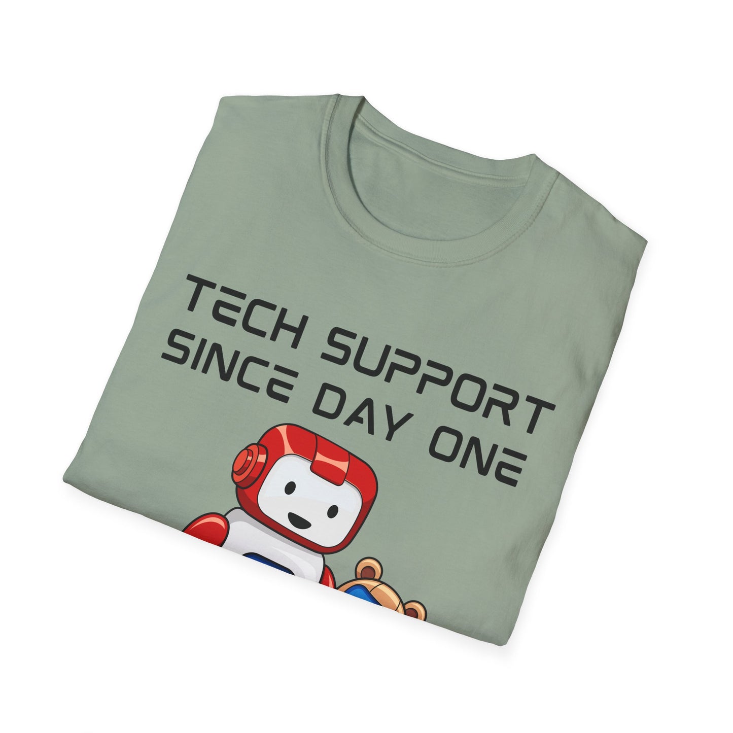 Tech Support DADBot Design - Unisex Softstyle T-Shirt