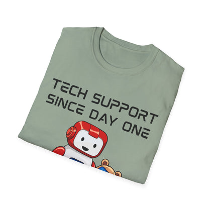 Tech Support DADBot Design - Unisex Softstyle T-Shirt