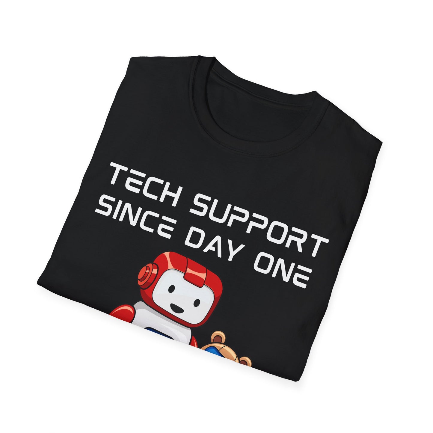 Tech Support DADBot Design - Unisex Softstyle T-Shirt