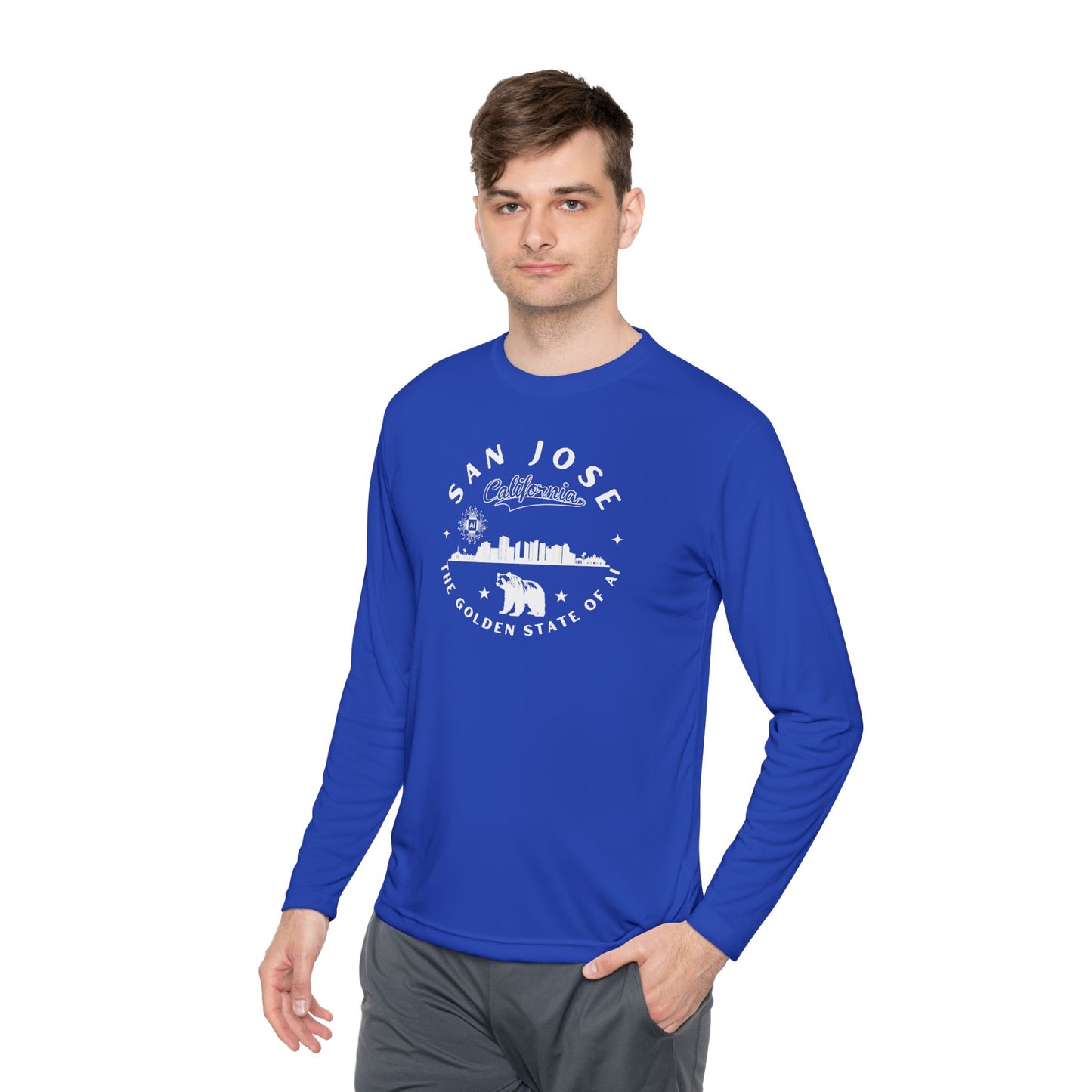 San Jose CA The Golden State of AI - Unisex Long Sleeve Tee