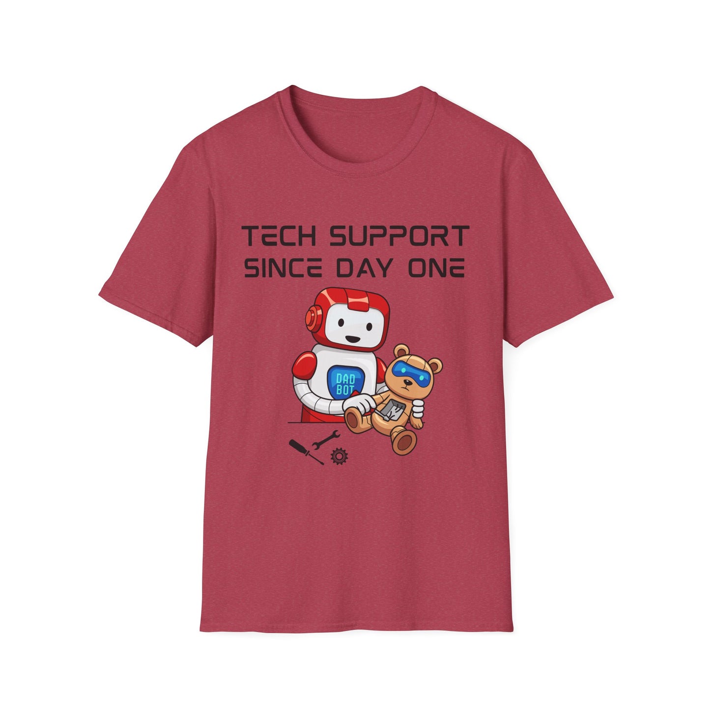 Tech Support DADBot Design - Unisex Softstyle T-Shirt
