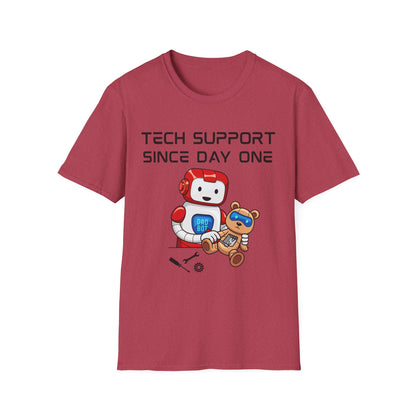 Tech Support DADBot Design - Unisex Softstyle T-Shirt