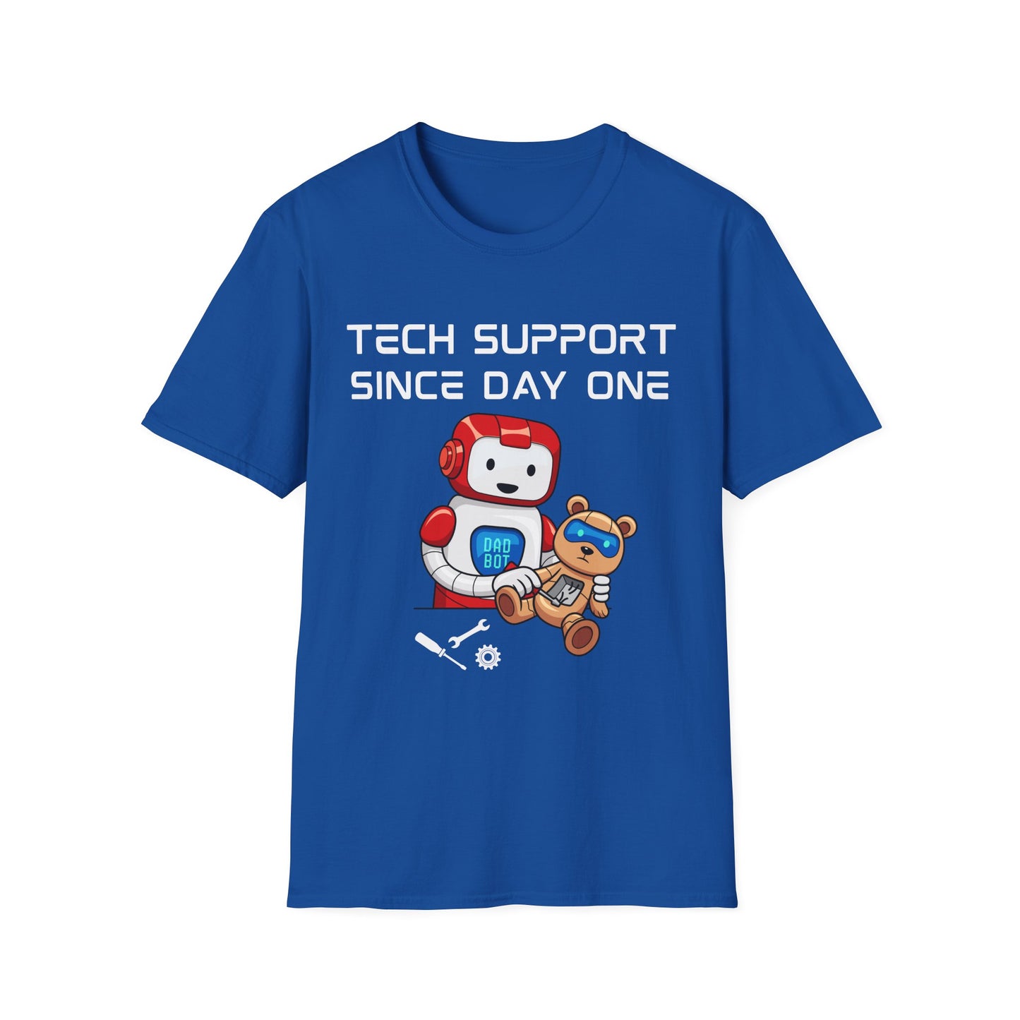 Tech Support DADBot Design - Unisex Softstyle T-Shirt