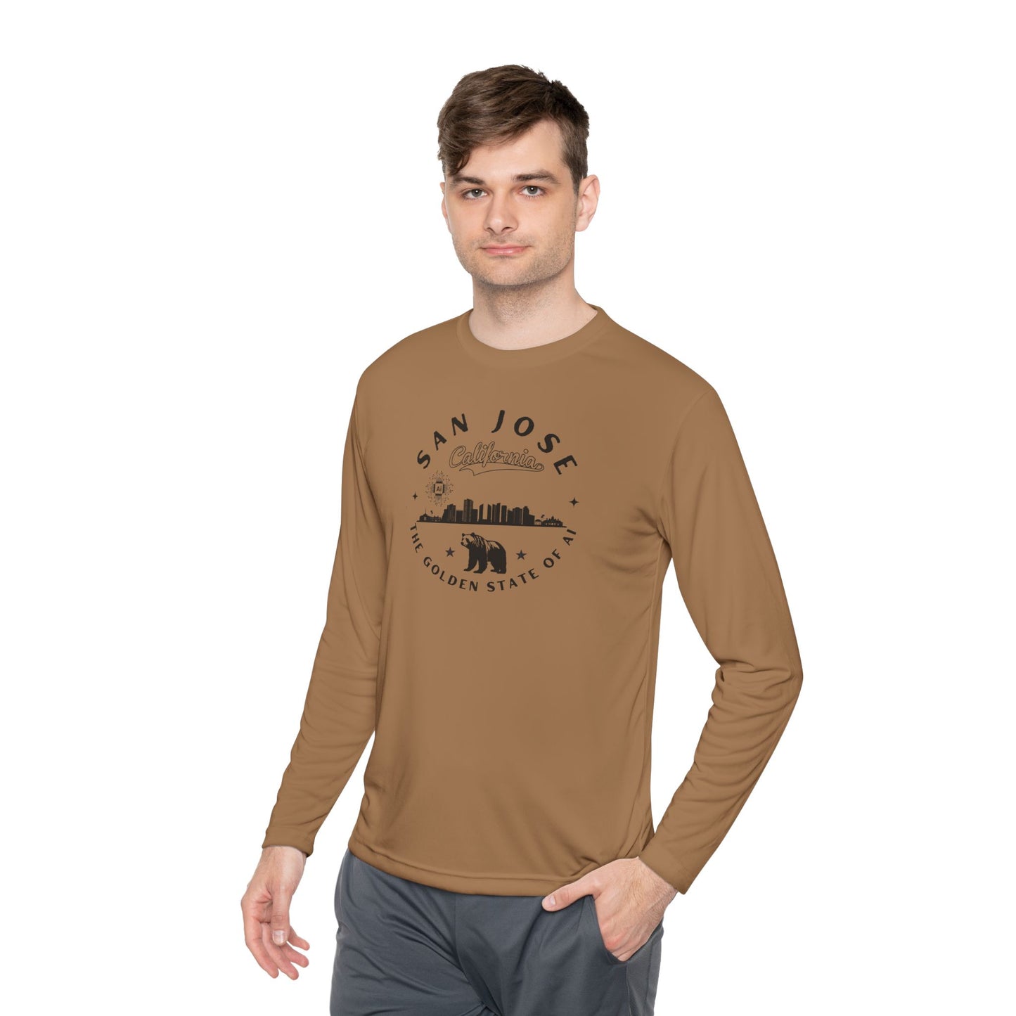 San Jose CA The Golden State of AI - Unisex Long Sleeve Tee