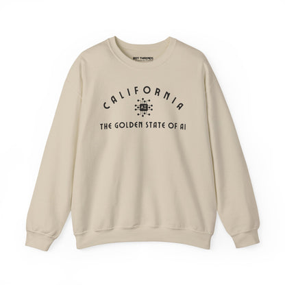 California The Golden State of AI - Crewneck Sweatshirt
