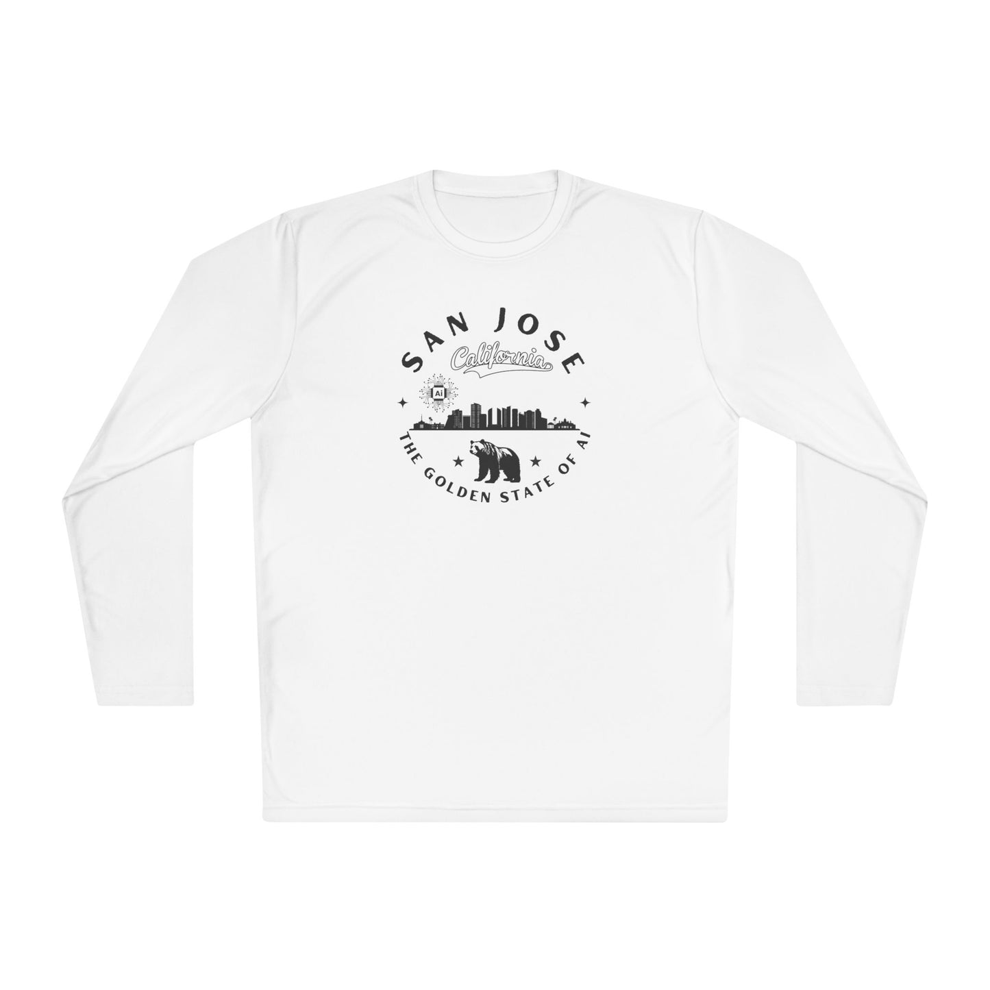 San Jose CA The Golden State of AI - Unisex Long Sleeve Tee