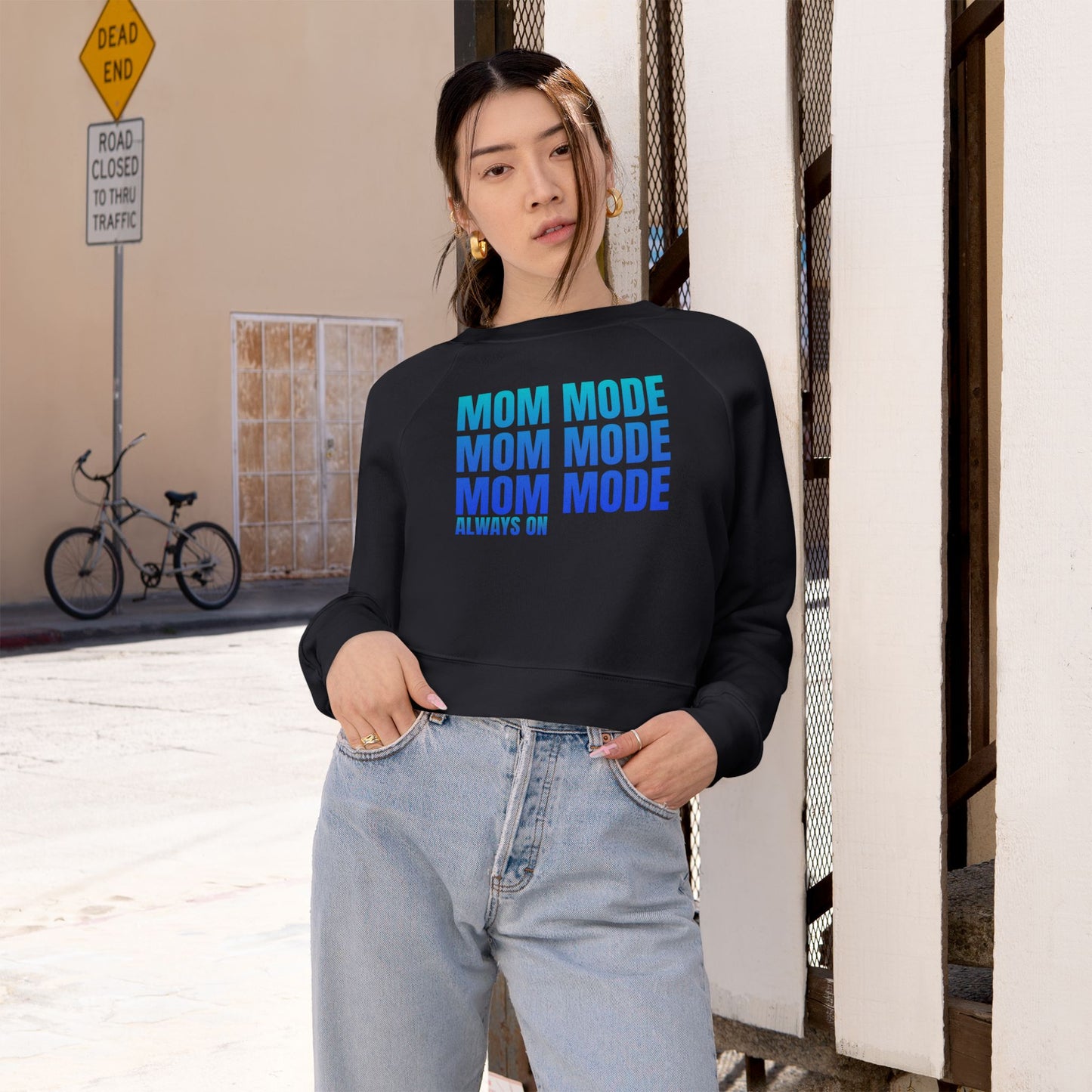 Mom Mode, Always On - Cropped Pullover