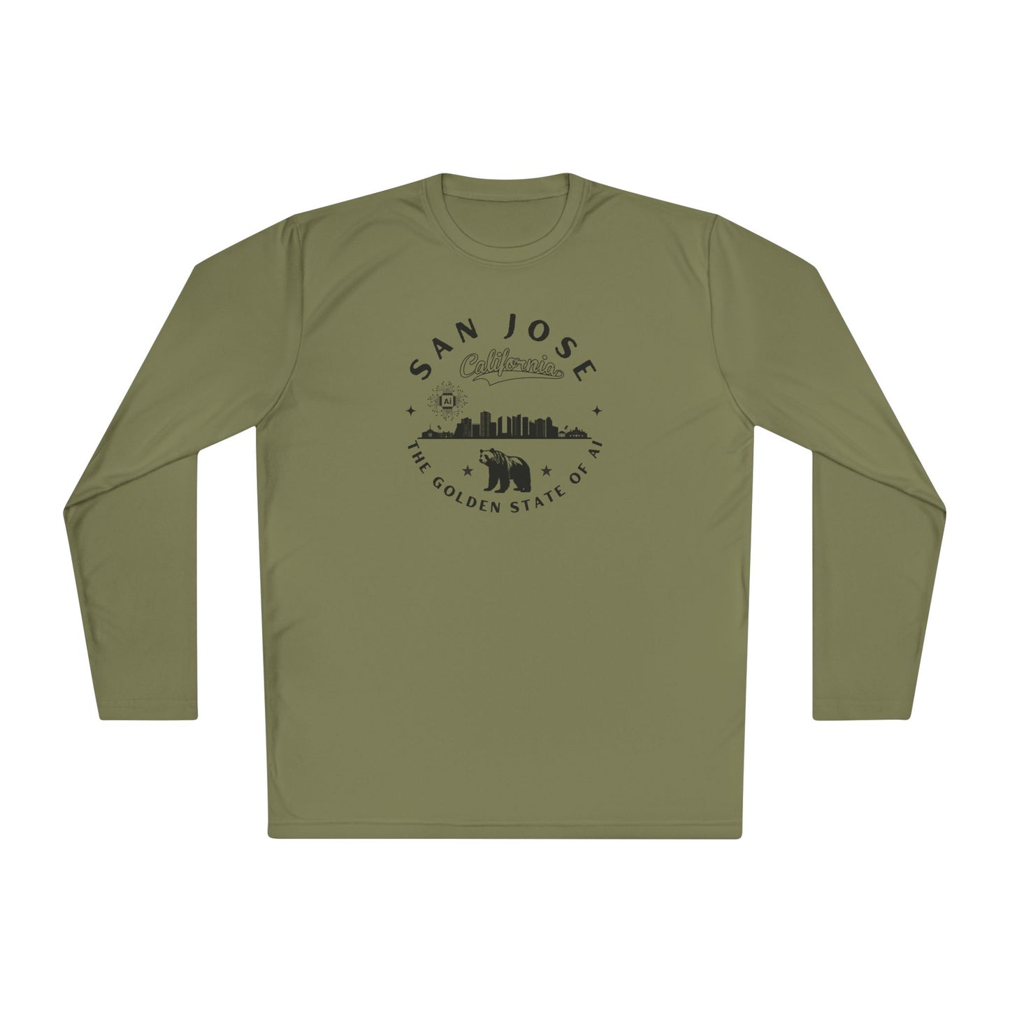 San Jose CA The Golden State of AI - Unisex Long Sleeve Tee