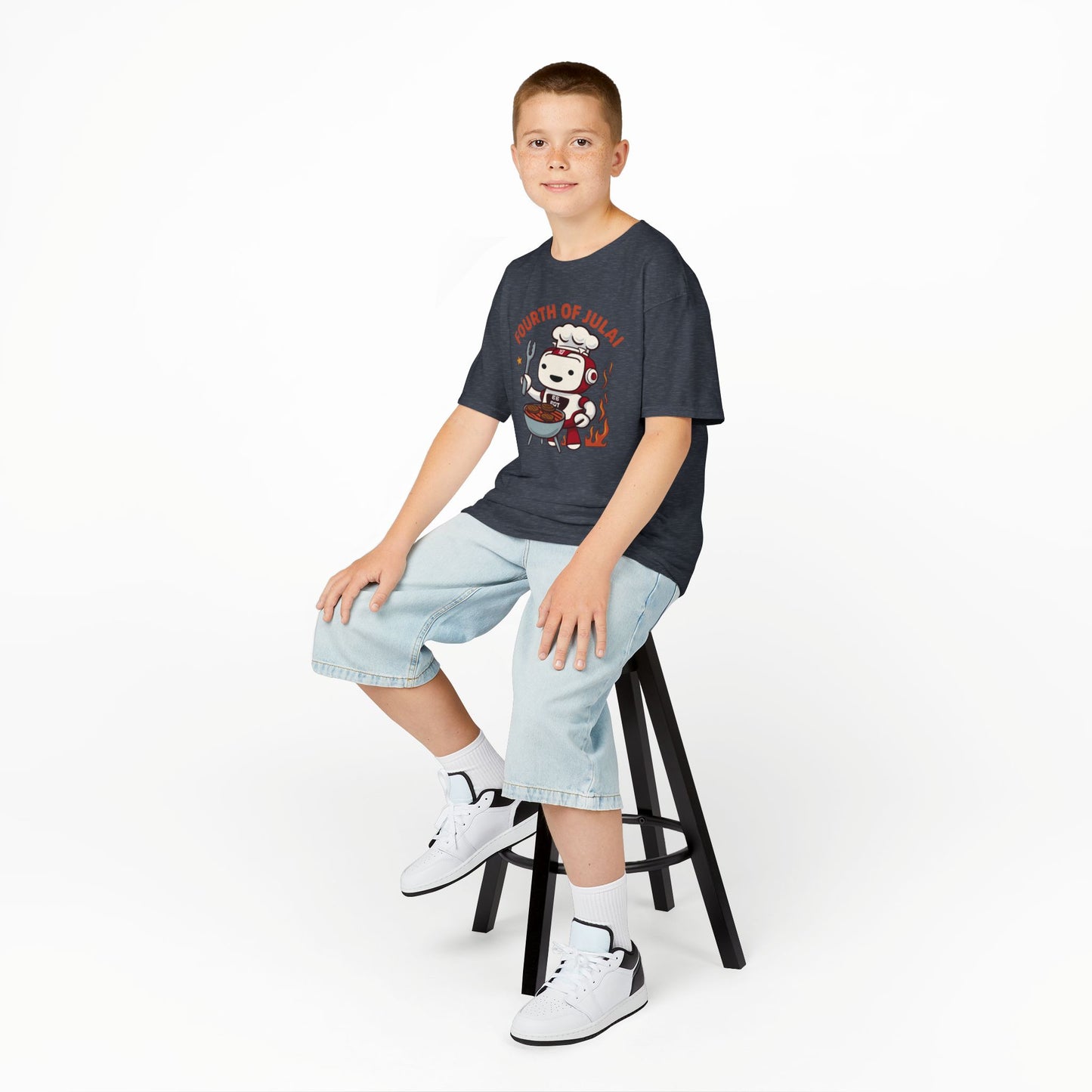 Kids Fourth of July"AI" Design Tee