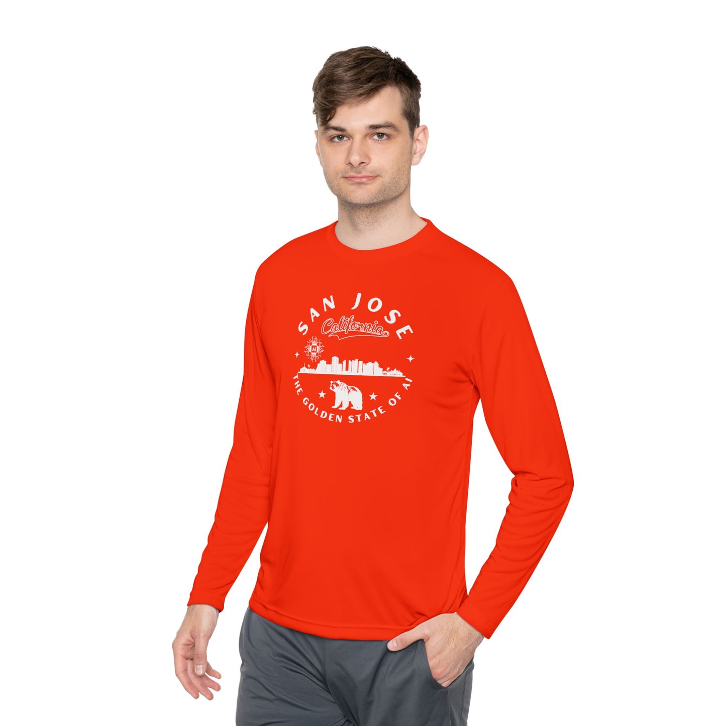 San Jose CA The Golden State of AI - Unisex Long Sleeve Tee