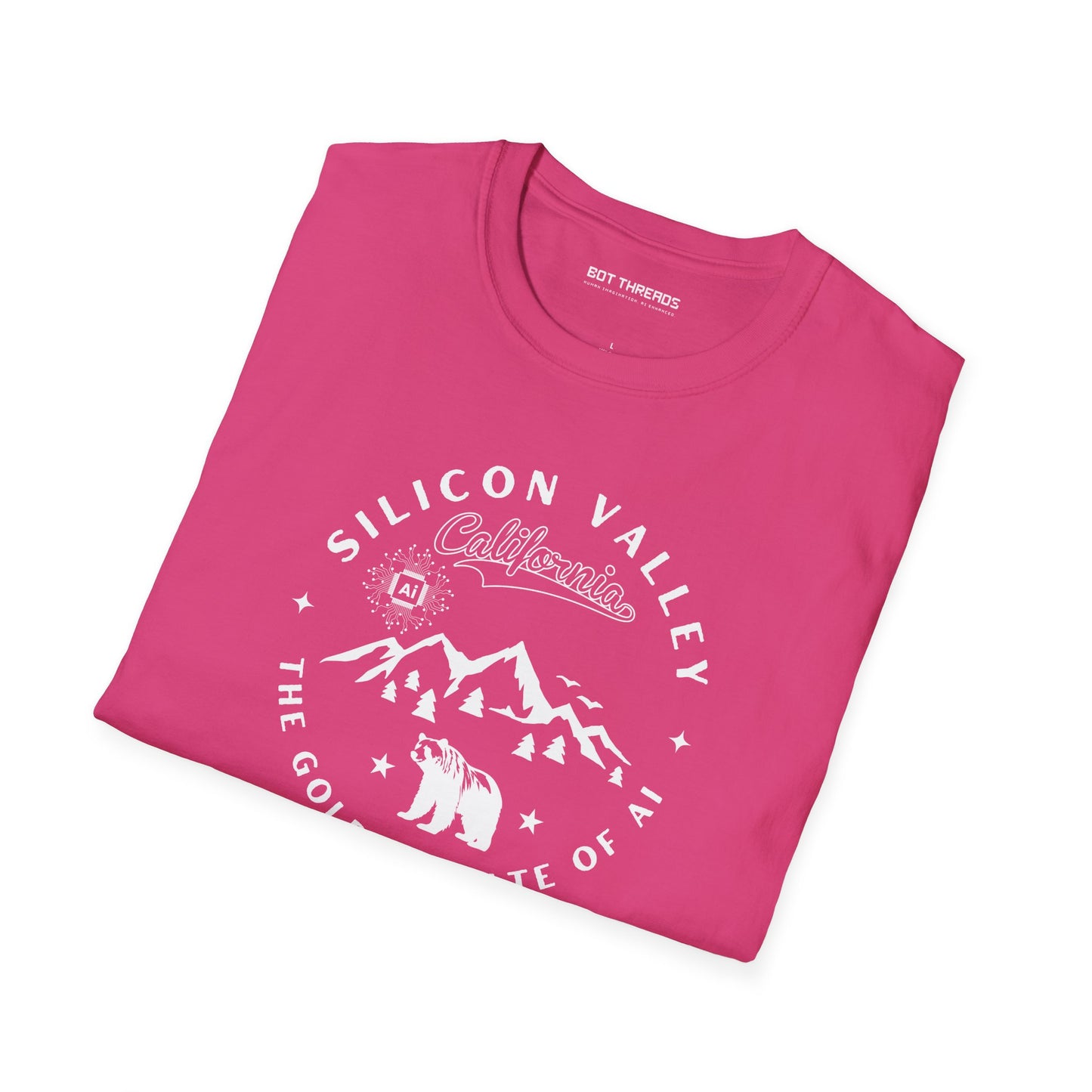 Silicon Valley CA The Golden State of AI - Unisex Softstyle Tee