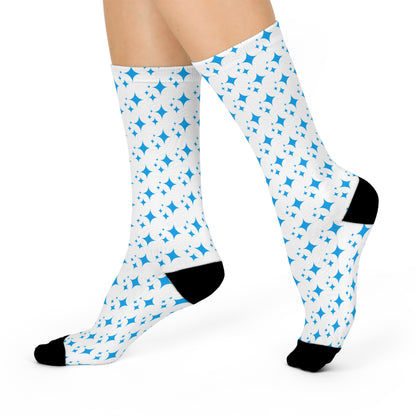 Crew Socks - Stylish Cushioned AI Star Symbol Design