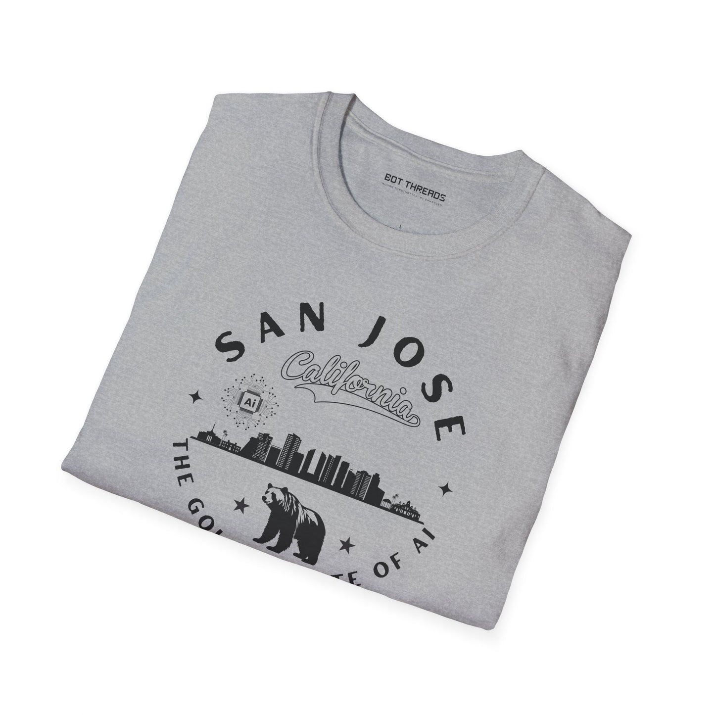 San Jose CA The Golden State of AI - Unisex Softstyle Tee