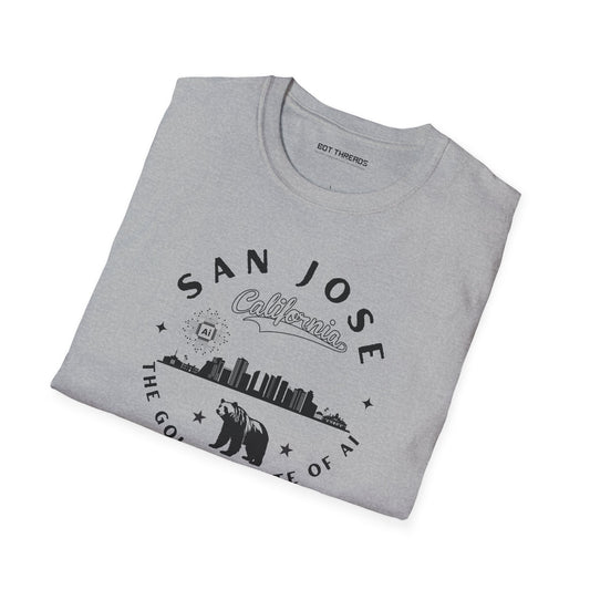 San Jose CA The Golden State of AI - Unisex Softstyle Tee
