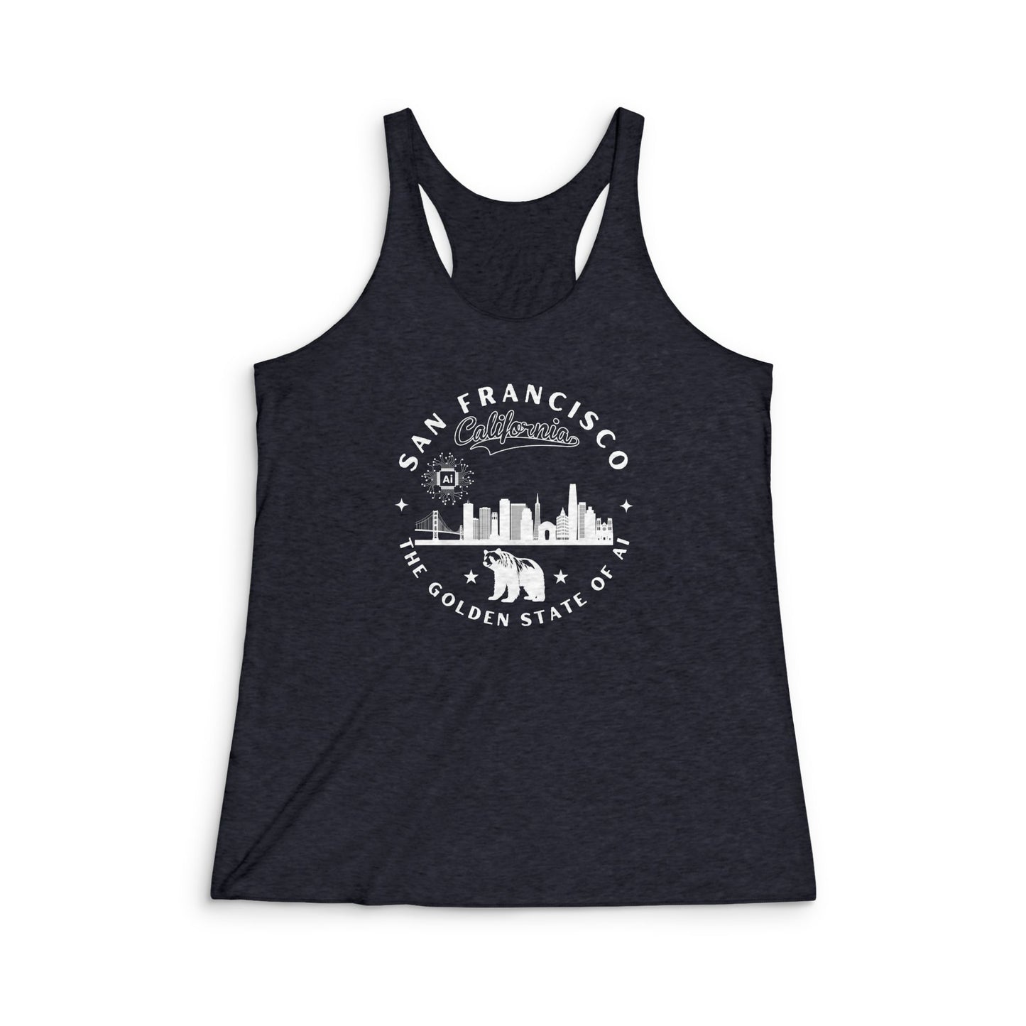SF CA The Golden State of AI - Racerback Tank