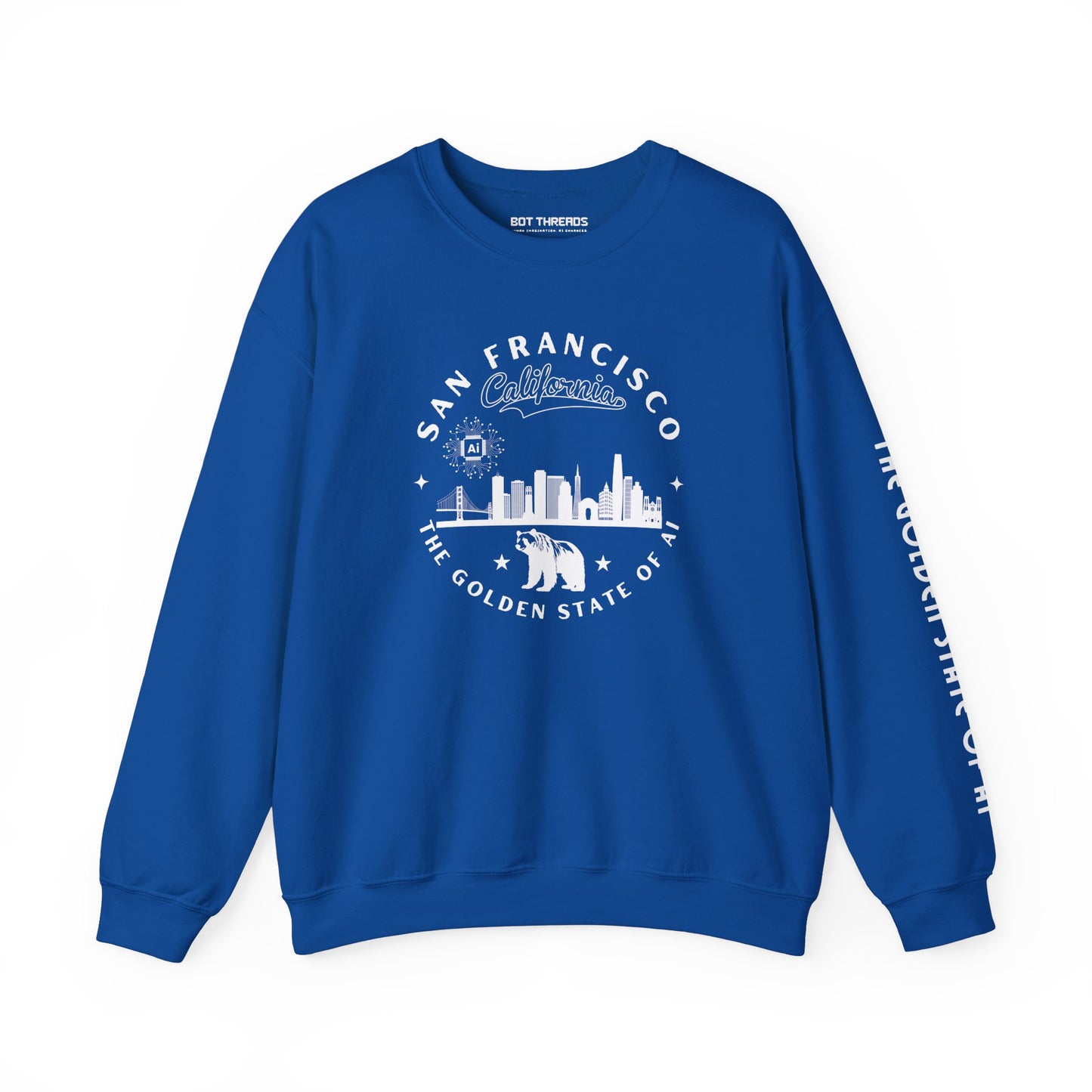 San Francisco CA The Golden State of AI - Crewneck Unisex Sweatshirt