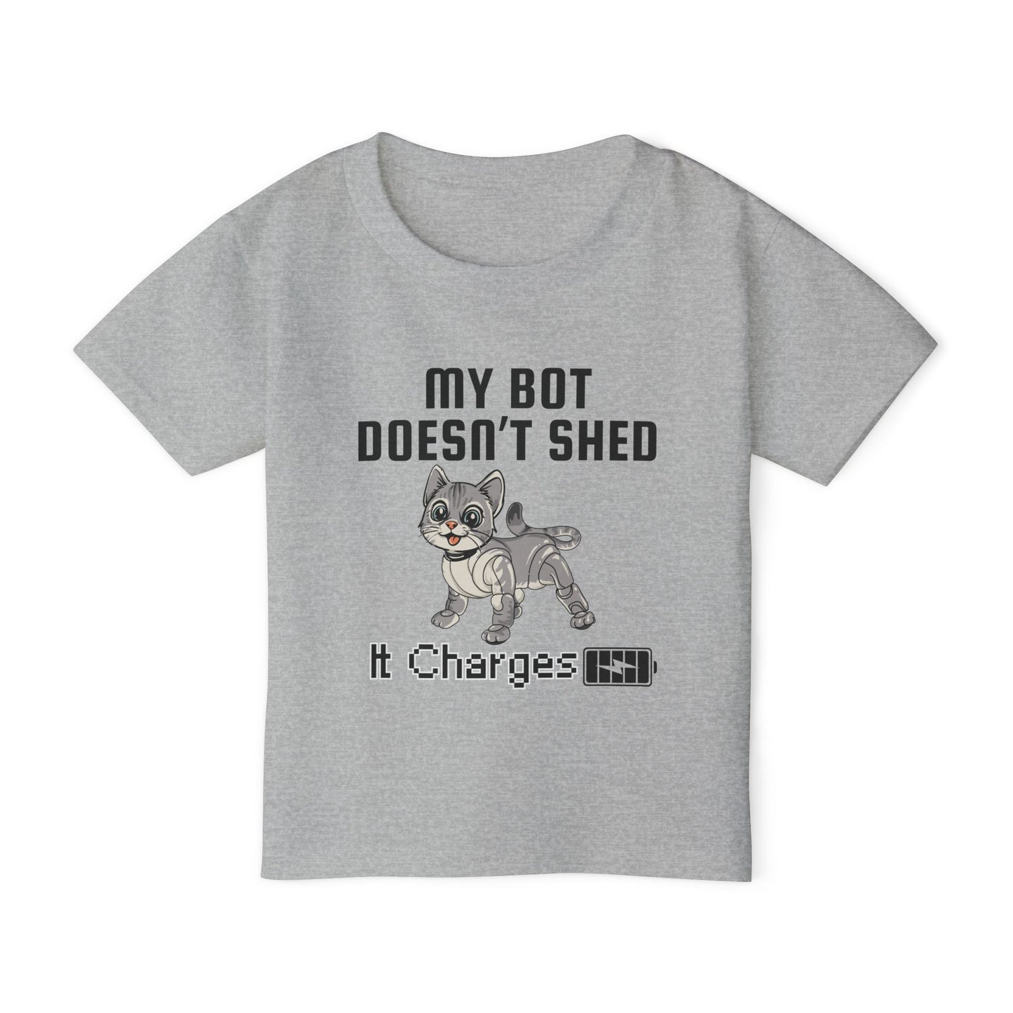 My CatBot Doesn't Shed It Charges - Cute Short Sleeve Tee