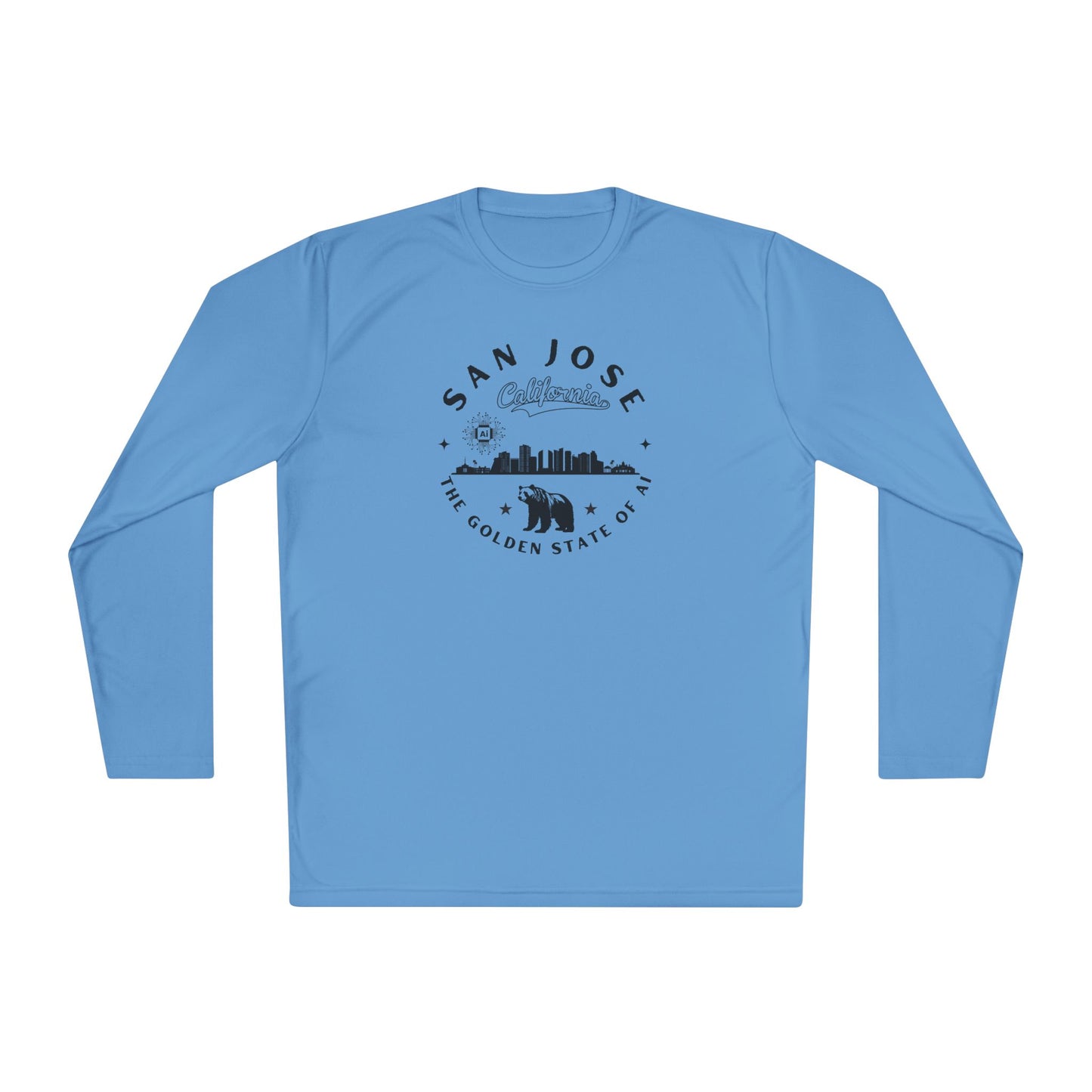 San Jose CA The Golden State of AI - Unisex Long Sleeve Tee