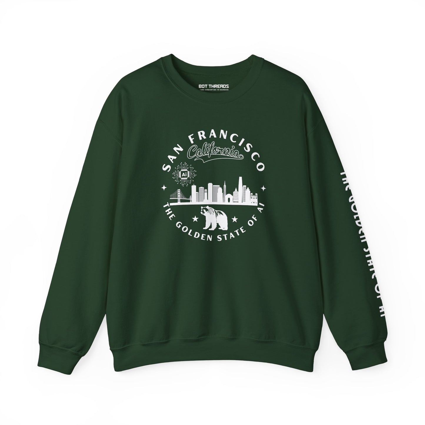 San Francisco CA The Golden State of AI - Crewneck Unisex Sweatshirt