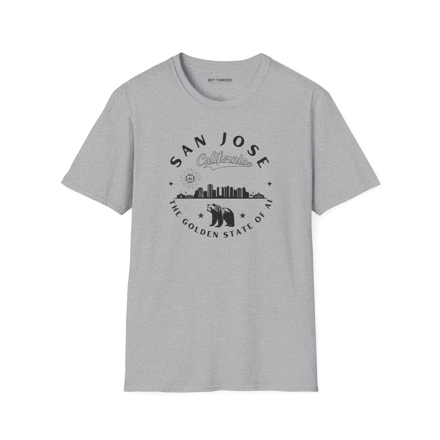 San Jose CA The Golden State of AI - Unisex Softstyle Tee