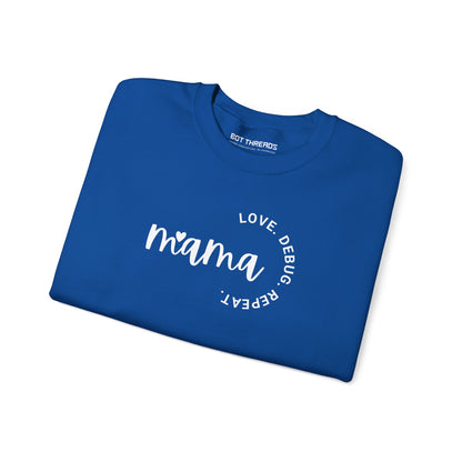 Love. Debug. Repeat. - Cozy Crewneck Sweatshirt