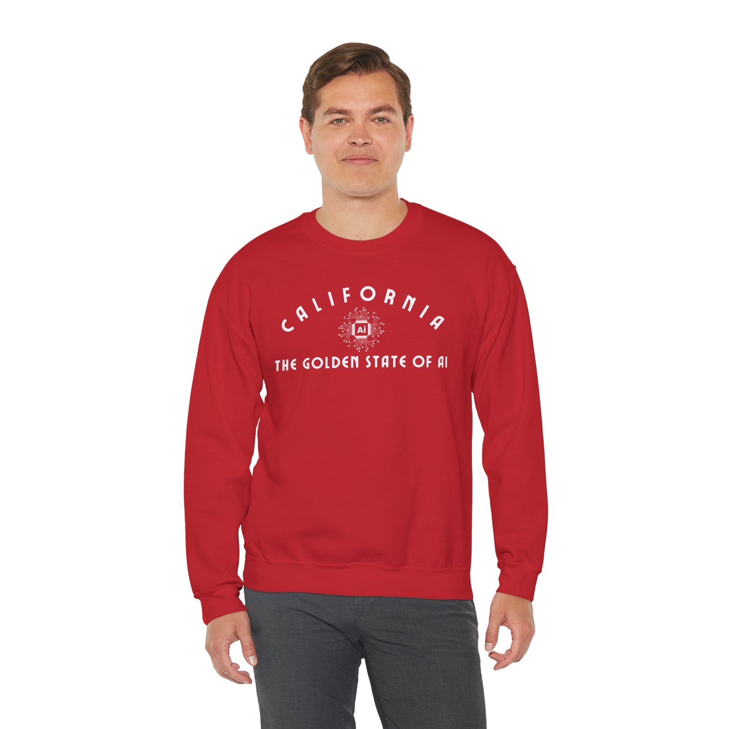 California The Golden State of AI - Crewneck Sweatshirt
