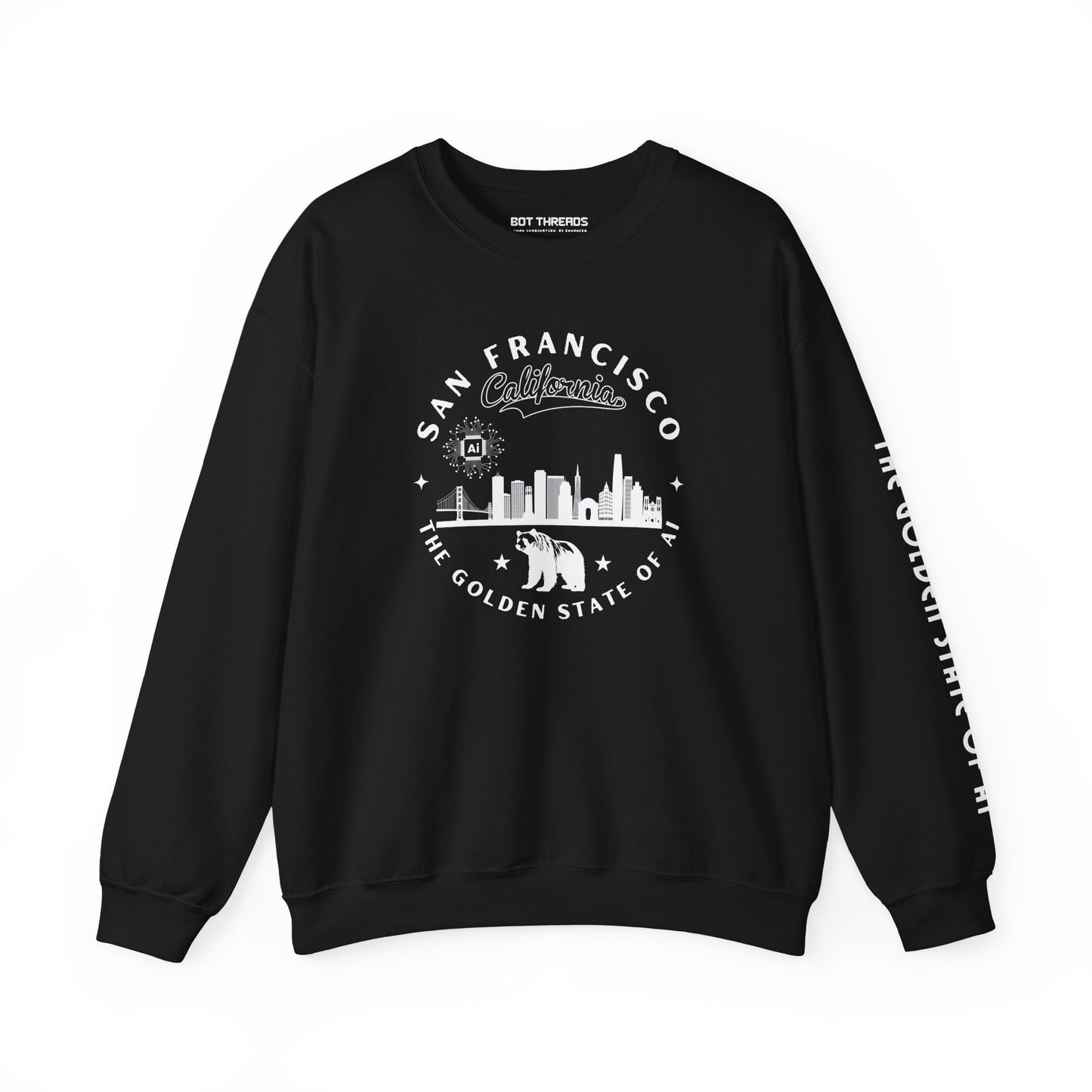 San Francisco CA The Golden State of AI - Crewneck Unisex Sweatshirt