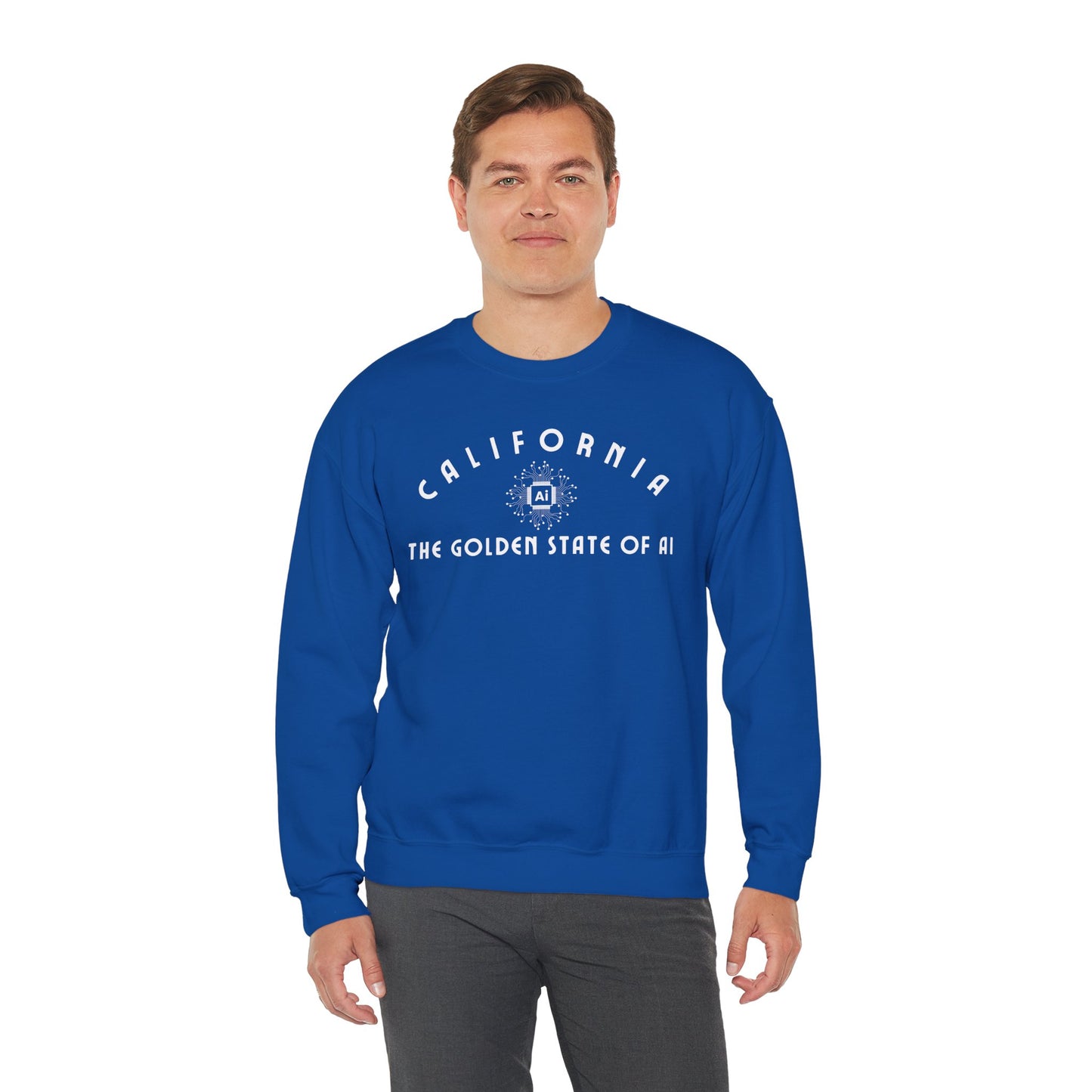 California The Golden State of AI - Crewneck Sweatshirt