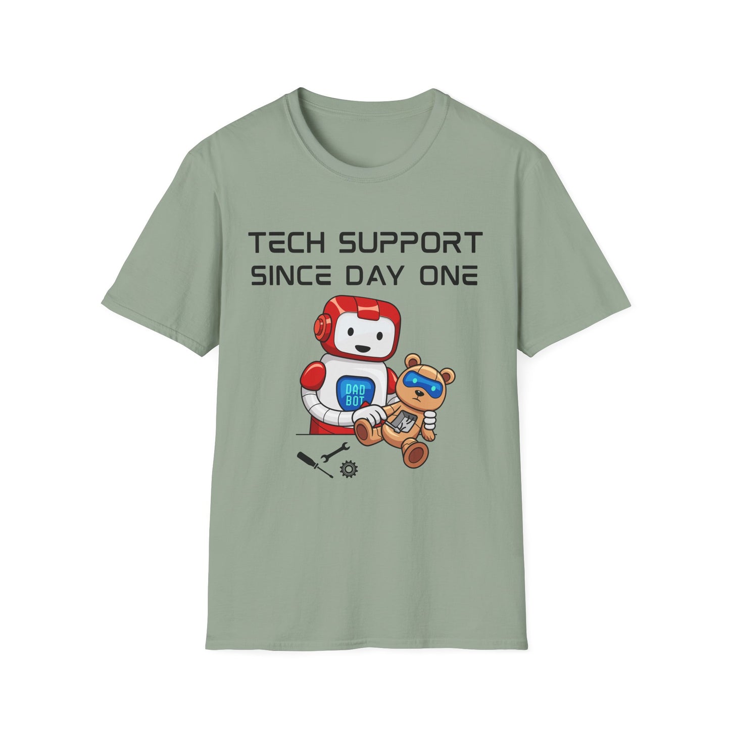 Tech Support DADBot Design - Unisex Softstyle T-Shirt