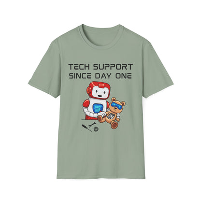 Tech Support DADBot Design - Unisex Softstyle T-Shirt