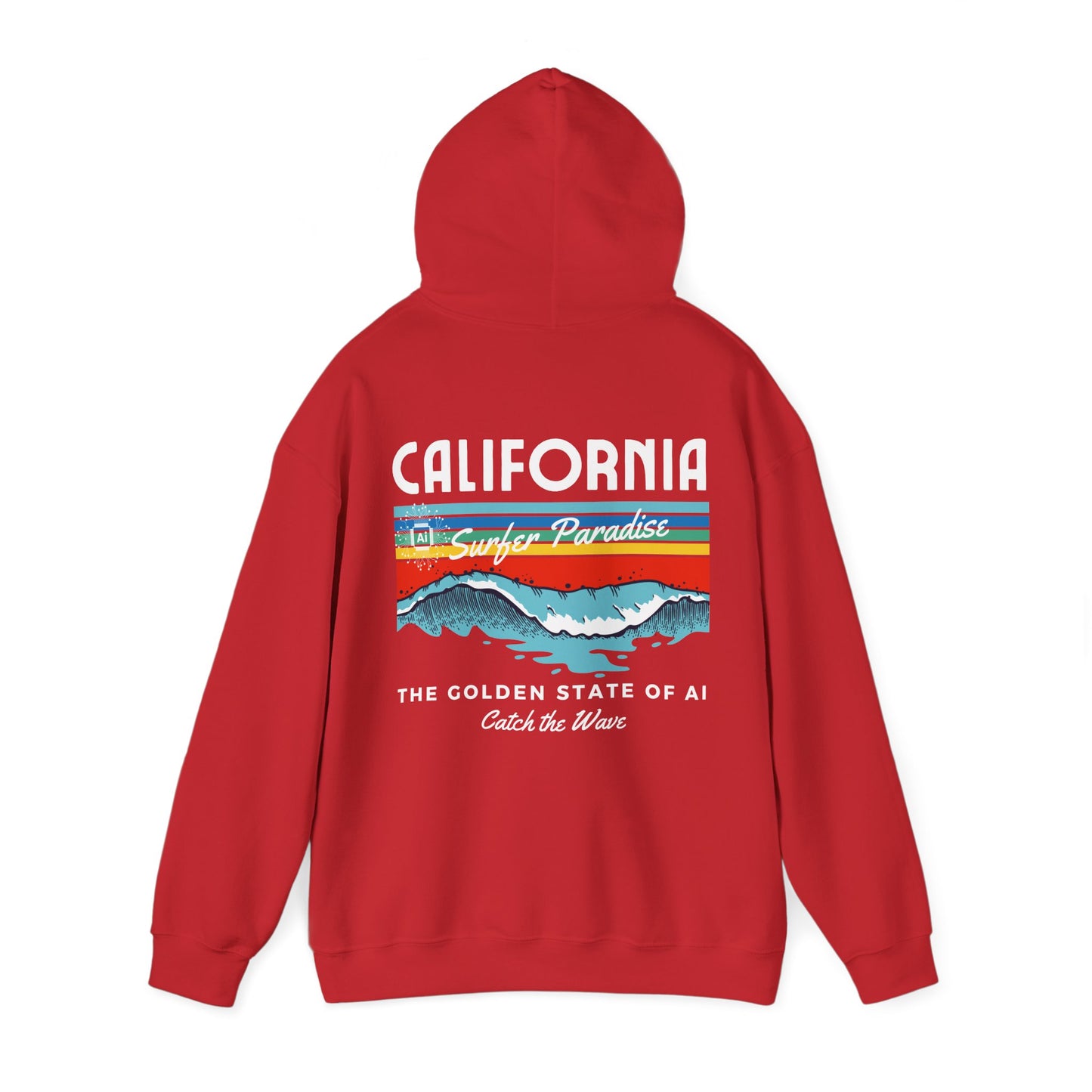Catch the Wave CA The Golden State of AI - Perfect for AI Tech Beach Lovers & Adventure Seekers