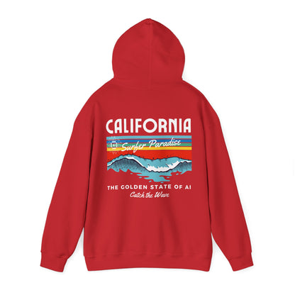 Catch the Wave CA The Golden State of AI - Perfect for AI Tech Beach Lovers & Adventure Seekers