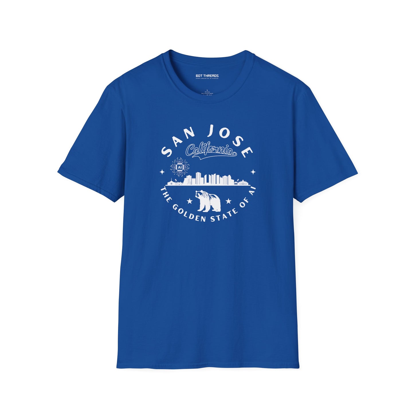 San Jose CA The Golden State of AI - Unisex Softstyle Tee
