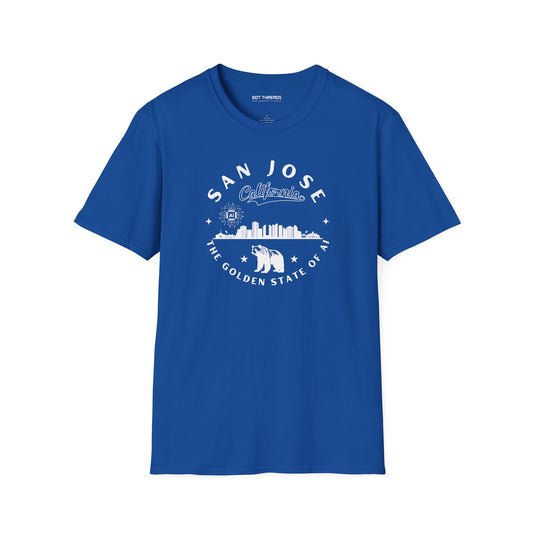 San Jose CA The Golden State of AI - Unisex Softstyle Tee