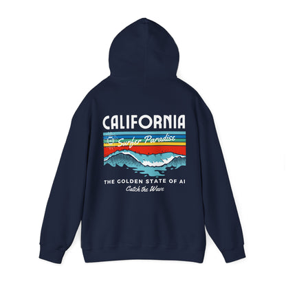 Catch the Wave CA The Golden State of AI - Perfect for AI Tech Beach Lovers & Adventure Seekers