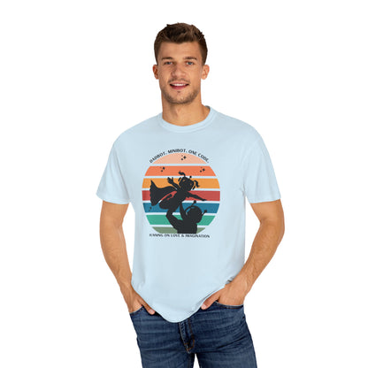 DadBot. MiniBot (girl). One Code.  Unisex T-shirt