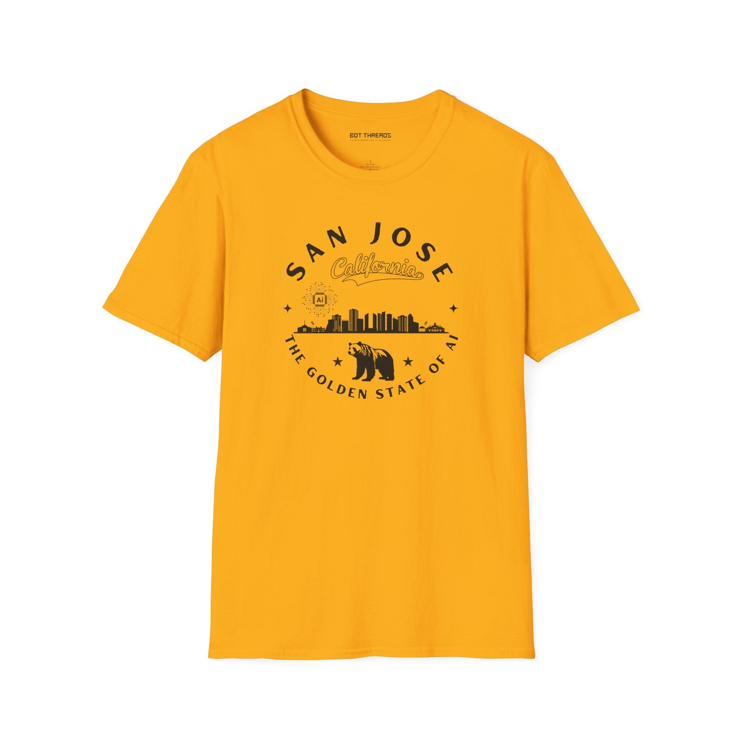 San Jose CA The Golden State of AI - Unisex Softstyle Tee