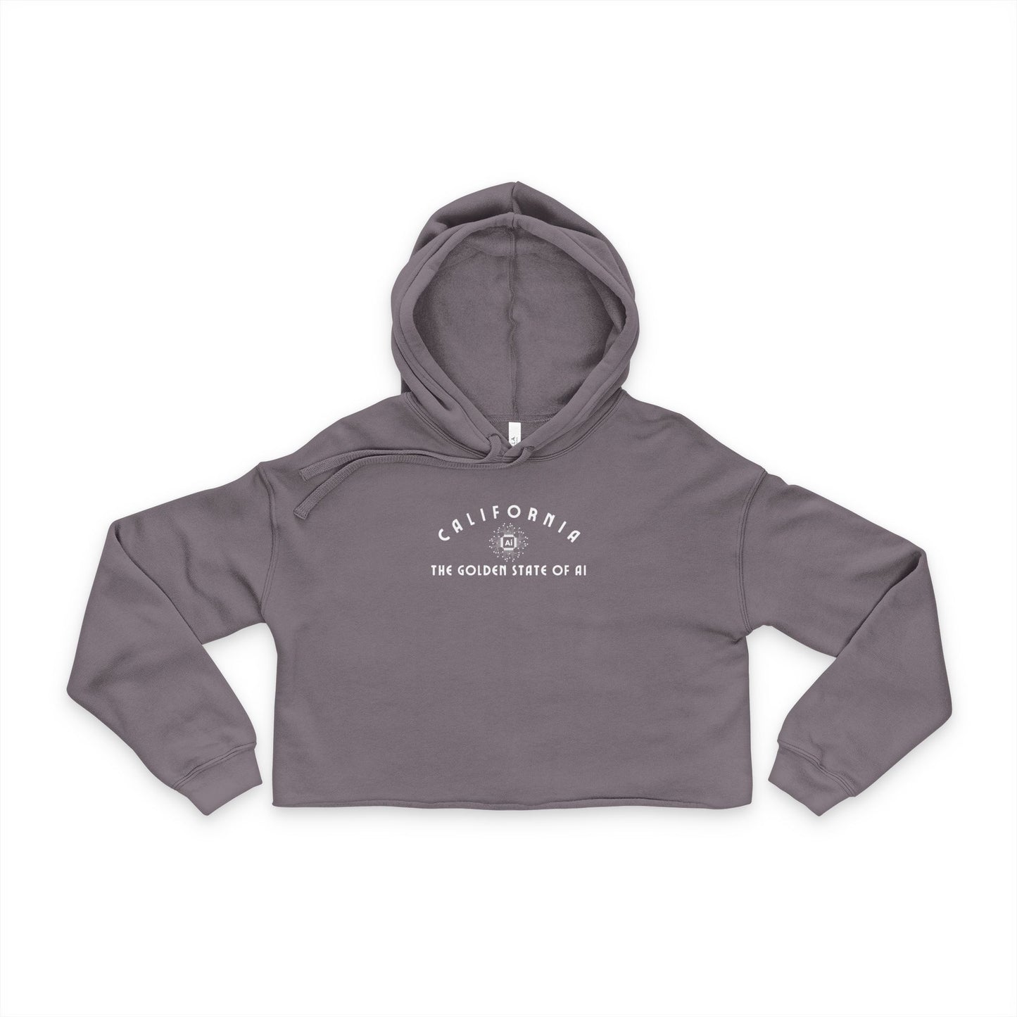 California Golden State of AI - Women's Cropped Hoodie