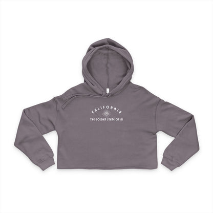 California Golden State of AI - Women's Cropped Hoodie
