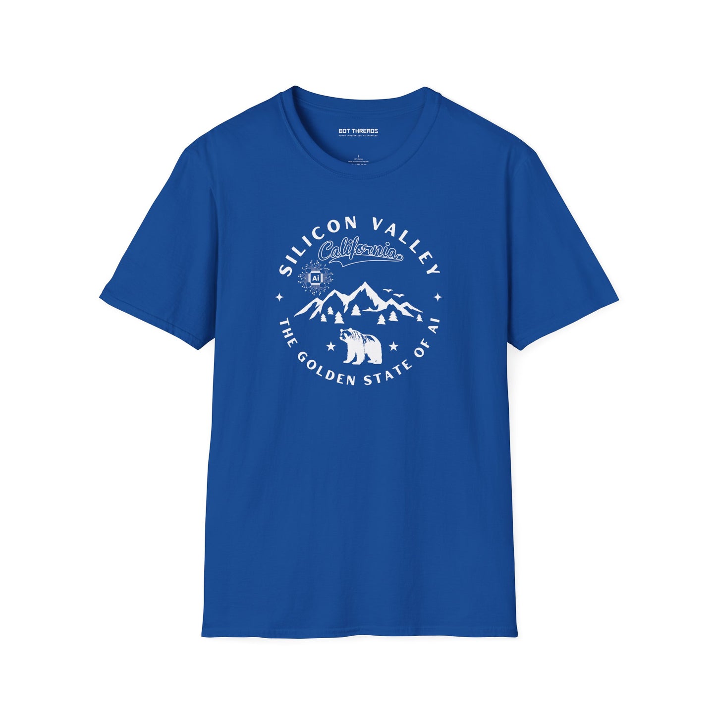 Silicon Valley CA The Golden State of AI - Unisex Softstyle Tee