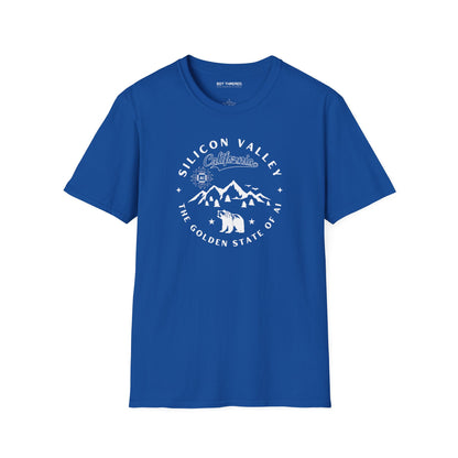 Silicon Valley CA The Golden State of AI - Unisex Softstyle Tee