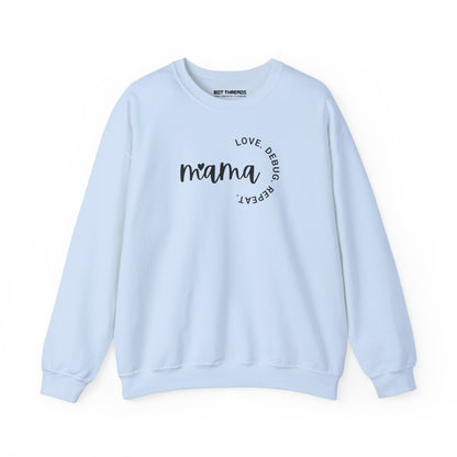Love. Debug. Repeat. - Cozy Crewneck Sweatshirt
