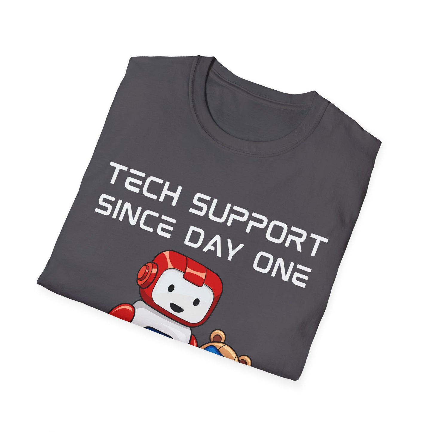 Tech Support DADBot Design - Unisex Softstyle T-Shirt