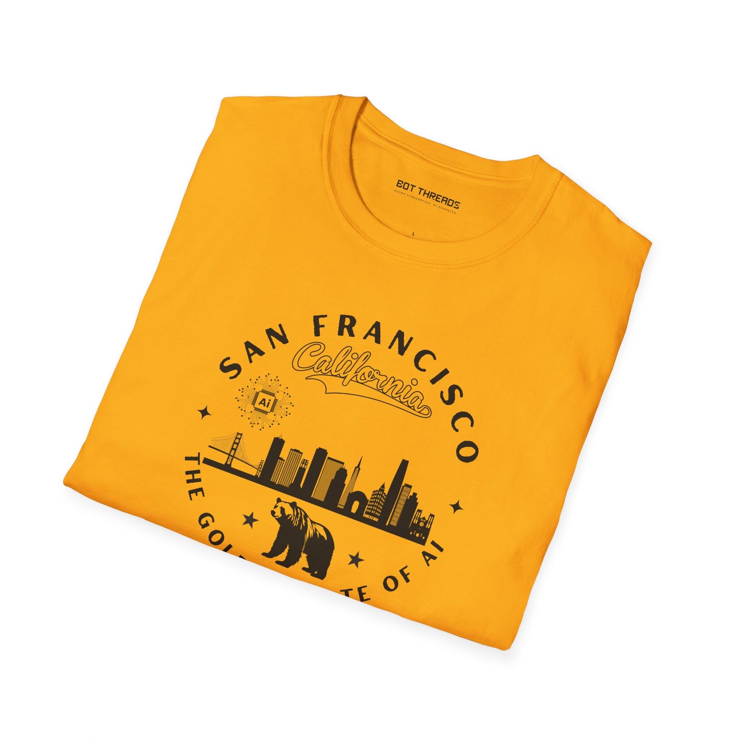 San Francisco CA The Golden State of AI - Unisex Softstyle Tee