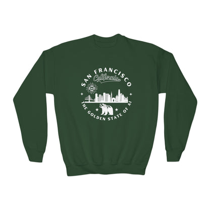 San Francisco CA The Golden State of AI Youth Crewneck