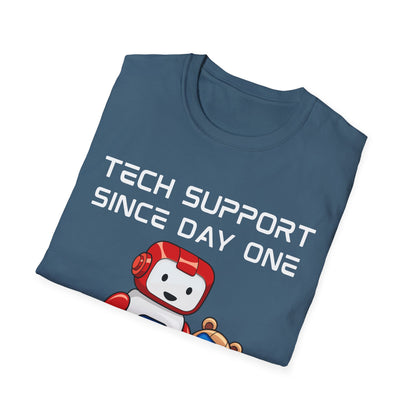 Tech Support DADBot Design - Unisex Softstyle T-Shirt