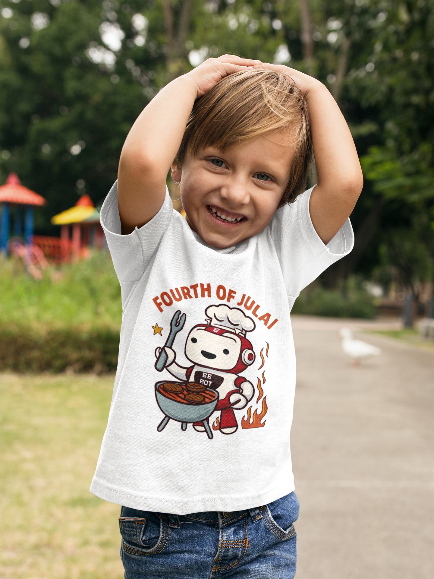 Fourth of July Toddler Tee - Fourth of JulAI